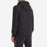 Umbro Panelled HOODIE Black / Red Dahlia / Antique Gold