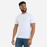 Umbro Mens Brilliant White - Adult Small Logo Tee