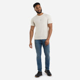 Umbro Mens White Sand - Adult Small Logo Tee