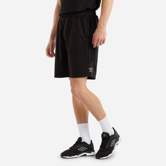 Umbro Mens Black - Adult Sportswear Poly Short