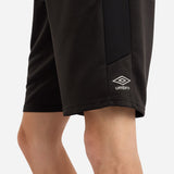 Umbro Mens Black - Adult Sportswear Poly Short
