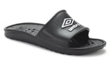 Umbro Mens Black / White - Adult TT Shower Slides