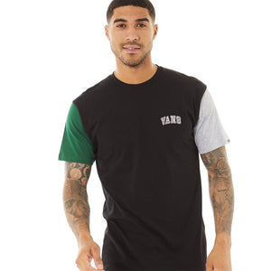 Vans Mens Colorblock Varsity T-Shirt Black