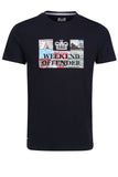 WEEKEND OFFENDER Tickets T-Shirt | Navy