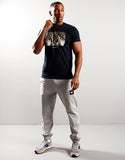 Weekend Offender High Graphic T-Shirt dark blue