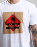 Weekend Offender Blue Lines T-Shirt White