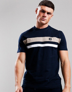 Weekend Offender Golding T-Shirt Navy/Dark Stone/White