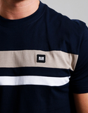 Weekend Offender Golding T-Shirt Navy/Dark Stone/White