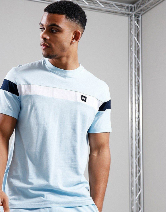 Weekend Offender Le Carre T-Shirt Pale Blue/White/Navy