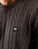 Weekend Offender Platinum Knitted Jumper Dark Charcoal