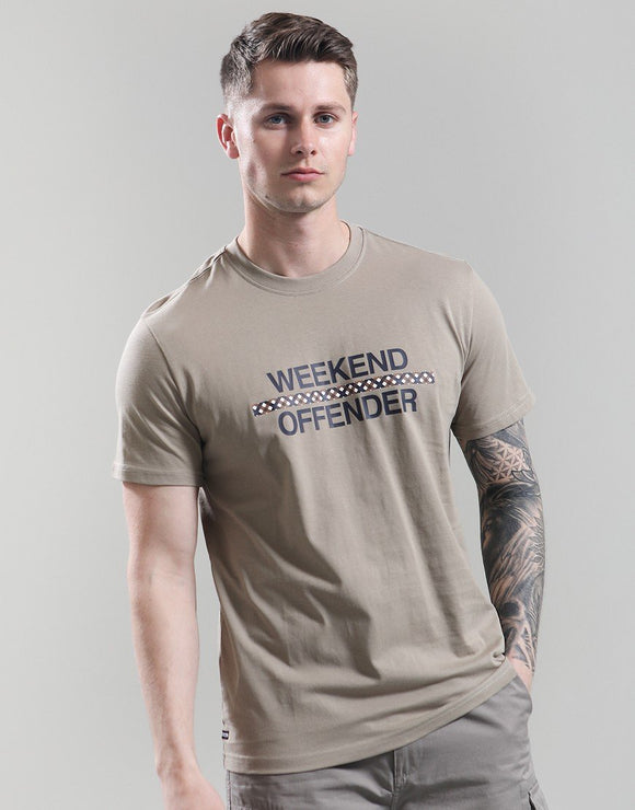 Weekend Offender Recife T-Shirt Dark Stone