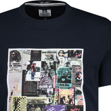 Weekend Offender Posters Retro 90s Graphic Print T-shirt Navy