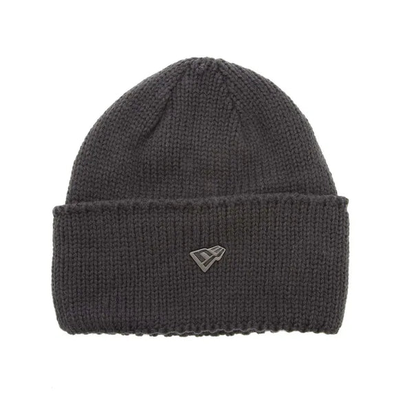 New Era Wide Cuff Beanie in Grey