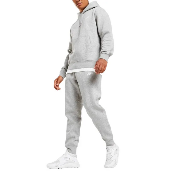 Nike club mens fleece full tracksuits grey