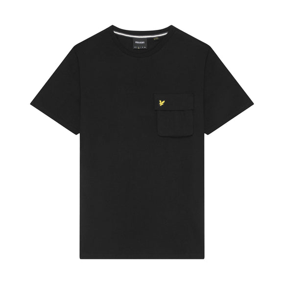 Lyle And Scott Woven Pocket T-Shirt in Black