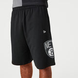 Newera Brooklyn Nets Washed Team Logo Black Shorts