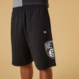 Newera Brooklyn Nets Washed Team Logo Black Shorts