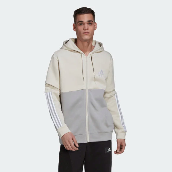 ADIDAS ESSENTIALS COLORBLOCK FLEECE FULL-ZIP HOODIE