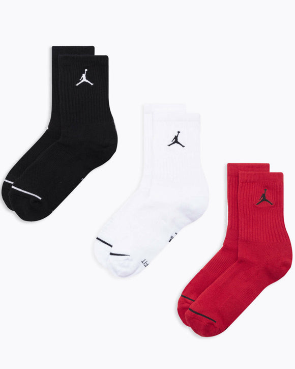 Nike Jordan Everyday Max Crew Socks Unisex Sports Gym Casual Soft 3P