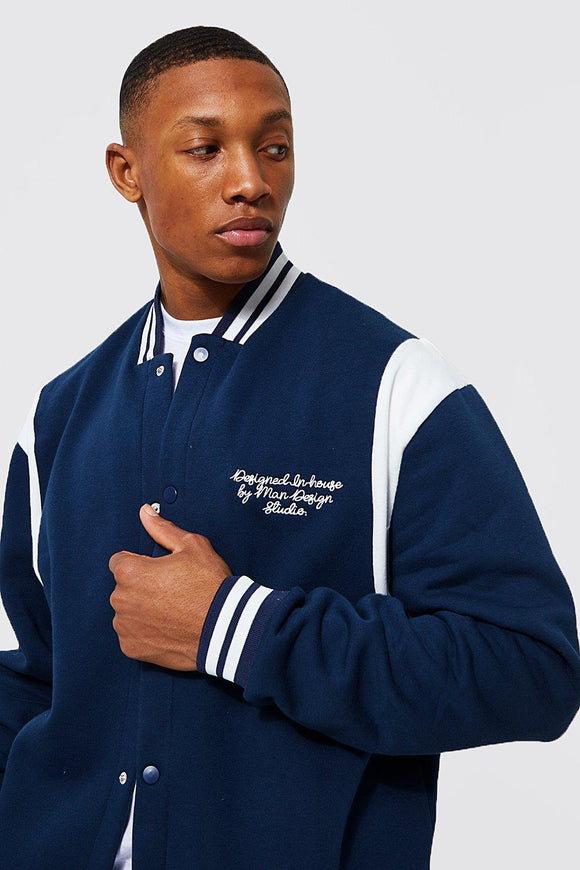 MAN OFFICIAL OVERSIZE VARSITY BOMBER